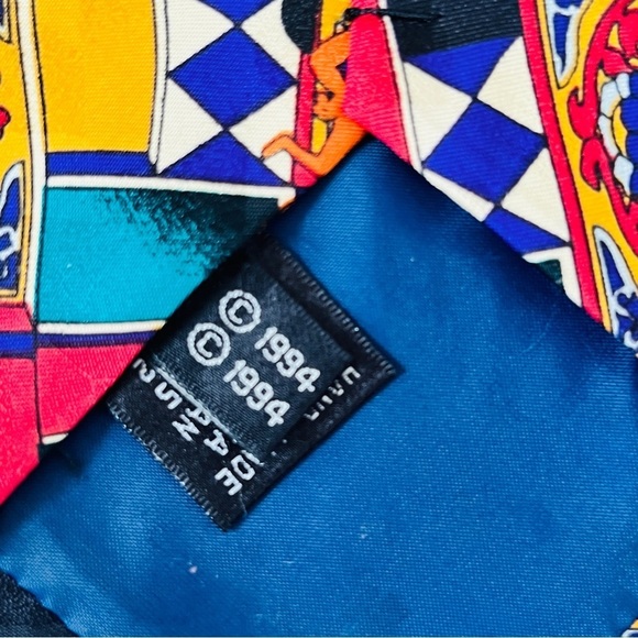 Vtg Hanna-Barbera Novelty Print Tie Snagglepuss Scooby Doo Augie Doggie Daddy - Picture 7 of 11